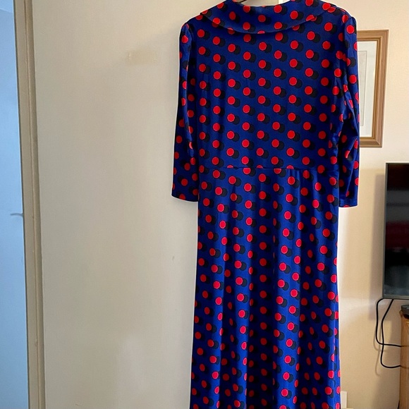 NWT- Jolie Moi Polka Ratette Dress, Blue Size 18 - Picture 10 of 10